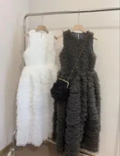 極美品】Bibiy. DARLENE SHUSHU DRESS(WHITE) - メルカリ