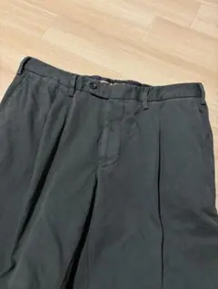 ジェルマーノ　ワンプリーツ　チノトラウザーズ　オリーブ　92