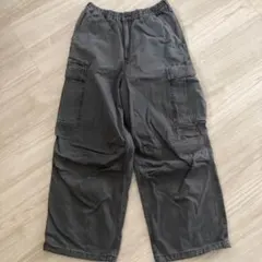 GU デニムスーパーワイドカーゴパンツ
