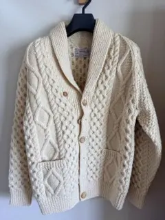 極美品 INVERALLAN 銀タグ フィッシャーマンハンドニットセーター 42 