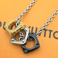 美品 ルイヴィトン ネックレス ペンダント モノグラム ボールド 3連