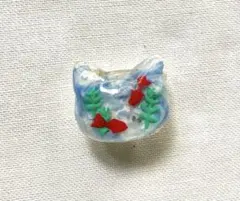 浴衣に最適！　一点物帯留　猫だけど金魚