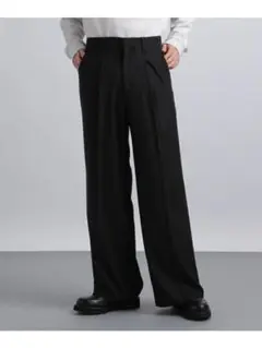 HARE　TRバギーワイドフレアパンツ　ブラック