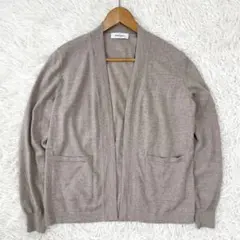 未使用品✨ グランサッソ 24AW ボタンレス カーディガン ウール 12G Mのサムネイル