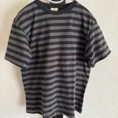 Goodwear グッドウェア Tシャツ M ボーダー 黒グレー　アメリカ製