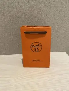 HERMES オレンジ ショップ袋 小型
