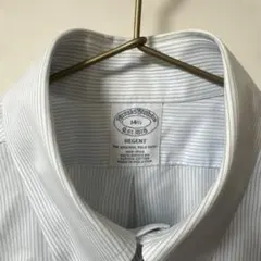 Brooks Brothers ストライプ 半袖シャツ 14 1/2ノンアイロン