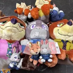 ズートピア ぬいぐるみ マスコット フェイスマスコット フィギュア☆21