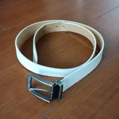 ベルト　本革　白　ゴルフ　メンズ　シンプル
