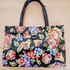 新品箱付 フェイラー ラビリンス ナイロントートバッグ FEILER 花柄
