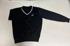 YONEX Vネックトレーナー 長袖 ブラック Mサイズ