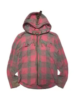 00s PPFM archive check hoodie jacket y2k