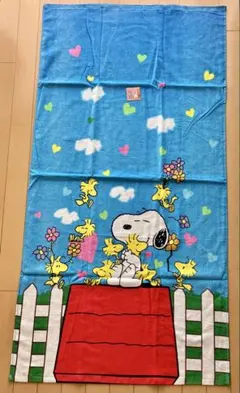 【新品未使用品】SNOOPY スヌーピー バスタオル　ブルー