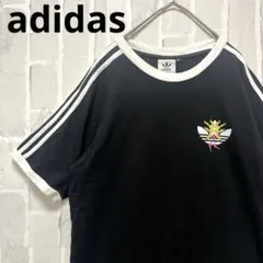 adidas アディダス 田名網敬一 リンガーネックＴシャツ L 半袖 3ライン