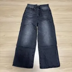 JEANASIS 【eL】Loose wide Denim PantsブラックM