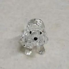 SWAROVSKI クリスタルガラス プードル ①のサムネイル