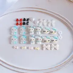 キティ ネイルパーツ セットまとめ　ブルー系