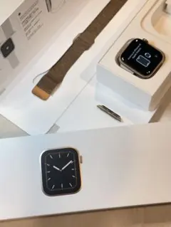 【美品】Apple Watch 5 40mm ステンレススチールループ.充電器付