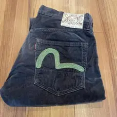 値下げ不可サイズ32 緑刺繍 2000 コーデュロイ エヴィス エビス