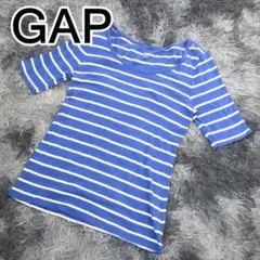 GAP レディース 00年代 ボーダー ブルー ホワイト Tシャツ L