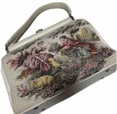 ヴィンテージのゴブラン織り（タペストリー織り） ハンドバッグ