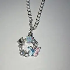 ウィッシュコア ネックレス シルバー y2k 蝶々 フェアリーグランジ