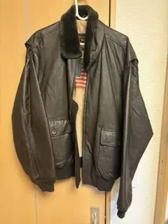 LEATHER WEAR 裏地付きレザーボンバージャケット 日本製/IZ199 - メルカリ