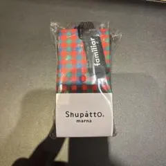 ShupáttO marna エコバッグMサイズ　シュパット　赤チェック　12l
