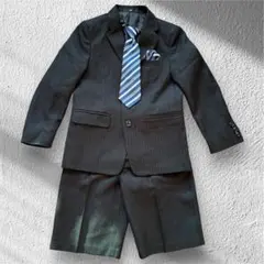 kids フォーマルスーツグレー系3点セット 120cm発表会卒入園七五三②