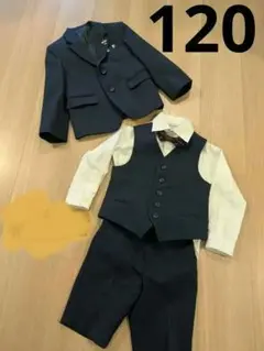 フォーマルスーツ 男の子120cm ネイビー　入学式　卒園式　卒業式　冠婚葬祭