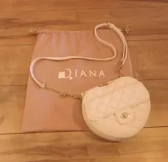 DIANA ダイアナ キルティングミニポシェット ハンドバッグ ショルダーバッグ