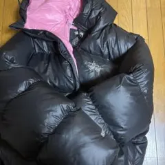 Stussy ダウンジャケット ブラック/ピンク