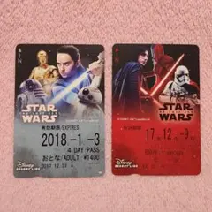 リゾートライン フリーきっぷ スターウォーズ 最後のジェダイ 2枚