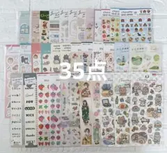 ② シートシール　35枚　まとめ売り　セリア　キャンドゥ　ダイソー
