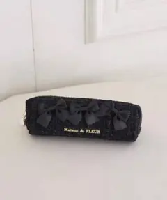 Maison de FLEUR ツイードリボンペンケース ブラックのサムネイル