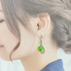 45.ハンドメイドアクセサリー ピアス イヤリング ノンホールピアス