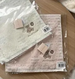JILLSTUART クマ刺繍ハンカチ2枚セット
