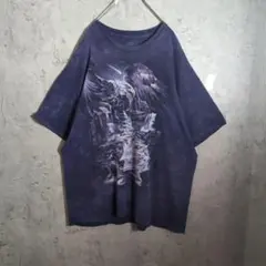 THE MOUNTAIN 鷲 狼 アニマル Tシャツ イーグル ウルフ タイダイ