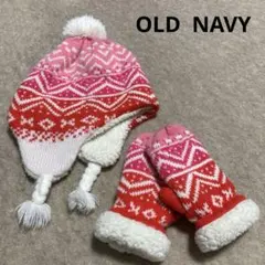 OLD NAVYオールドネイビー ニット帽＋手袋 キッズのサムネイル
