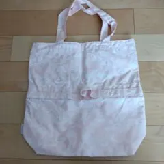CLINIQUE 花柄ピンクトートバッグのサムネイル