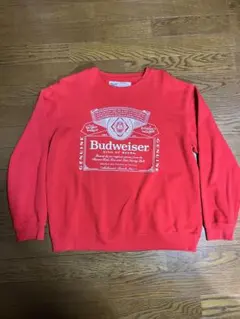 2026年最新】Budweiser カラー：レッド系 メンズ トレーナー 