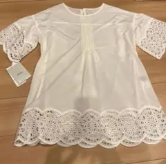 レリアン　レースカットソーブラウスチュニック　新品未使用　9号