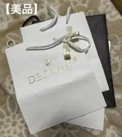 DECORTE リボン付きショップ袋 中型4枚
