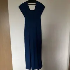 ネイビー Vネック オールインワン　GIRL