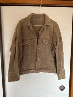 ダメージ加工デニムジャケット