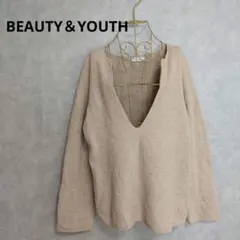 BEAUTY＆YOUTH ウール カシミヤ Vネック ニット プルオーバー F