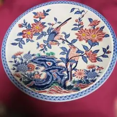 昭和レトロ 大皿 花 鳥