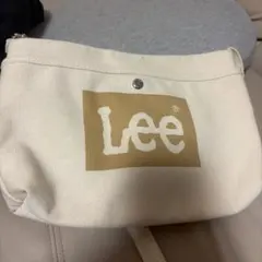 Lee ロゴ入り ショルダーバッグ ベージュ