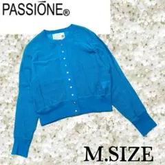 h88〚PASSIONE〛 カーディガン ブルー Mサイズのサムネイル