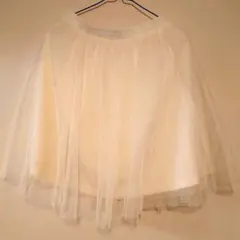 レース　チュールスカート